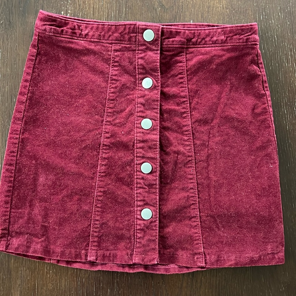 Altar’d State snap front mini skirt